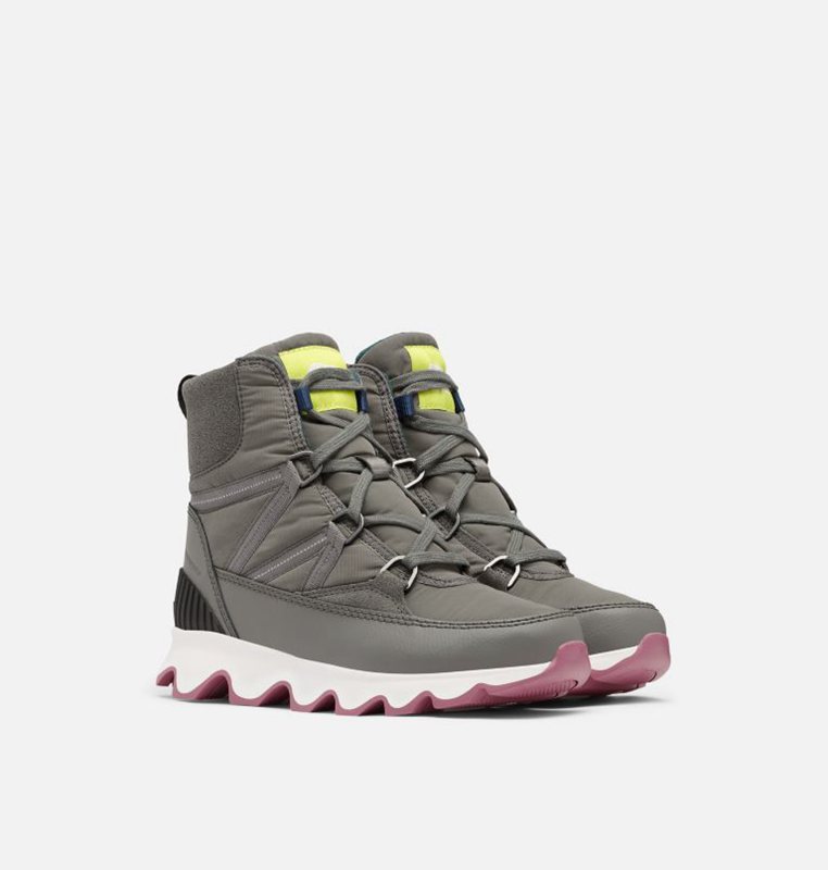 Womens Snow Boots Grey - Sorel Kinetic™ Sportie Low - 518-UXGRAL